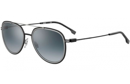 Lunettes de soleil - BOSS Hugo Boss - BOSS 1193/S - 284 (1V) BLACK RUTHENIUM // BLUE GRADIENT MIRROR GOLD