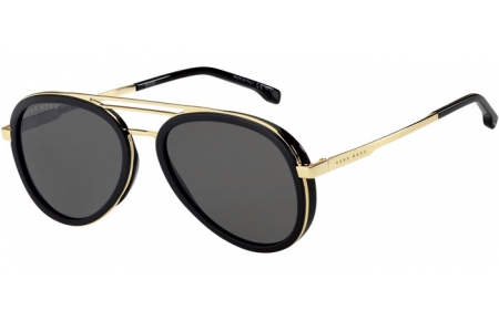 Sunglasses - BOSS Hugo Boss - BOSS 1254/S - 2M2 (IR) BLACK GOLD // GREY