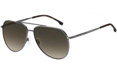 Gafas de Sol - BOSS Hugo Boss - BOSS 1447/S - KJ1 (86) DARK RUTHENIUM // BLACK BROWN GREEN GRADIENT ANTIREFLECTION