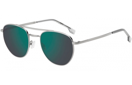 Sunglasses - BOSS Hugo Boss - BOSS 1631/S - 6LB (MT) RUTHENIUM // BLUE MIRROR