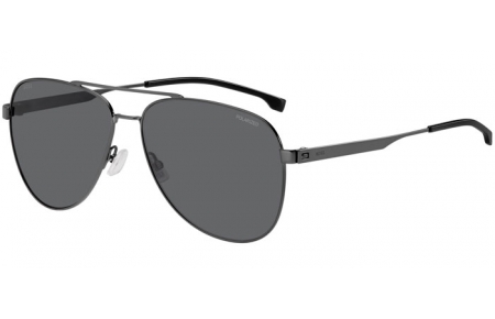 Lunettes de soleil - BOSS Hugo Boss - BOSS 1641/S - V81 (M9) DARK RUTHENIUM BLACK // GREY POLARIZED