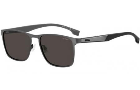 Sunglasses - BOSS Hugo Boss - BOSS 1826/S - SVK (M9) MATTE RUTHENIUM // DARK GREY POLARIZED