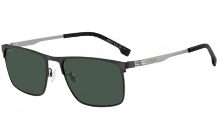 Sunglasses - BOSS Hugo Boss - BOSS 1837/G/S - SVK (QT) MATTE RUTHENIUM BLACK // GREEN