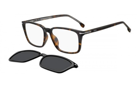 Monturas - BOSS Hugo Boss - BOSS 1847/G/C - 086 (M9) HAVANA // CLEAR + CLIP ON GREY POLARIZED