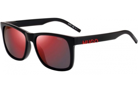 Lunettes de soleil - HUGO Hugo Boss - HG 1068/S - 807 (AO) BLACK // RED MIRROR