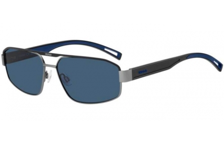 Gafas de Sol - HUGO Hugo Boss - HG 1368/S - SVK (KU) MATTE RUTHENIUM BLACK // BLUE