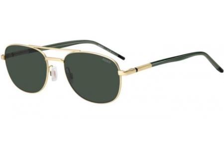 Lunettes de soleil - HUGO Hugo Boss - HG 1375/S - AOZ (QT) BLACK GOLD // GREEN