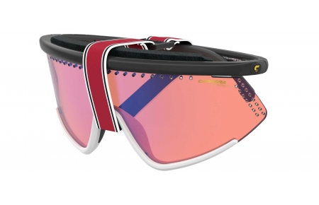 Gafas de Sol - Carrera - HYPERFIT 10/S - 80S (UZ) BLACK WHITE // RED MIRROR