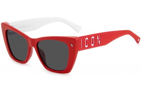 Gafas de Sol - Dsquared2 - ICON 0006/S - C9A (IR) RED // GREY