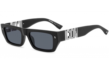 Gafas de Sol - Dsquared2 - ICON 0011/S - 003 (IR) MATTE BLACK // GREY BLUE