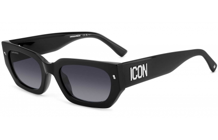 Gafas de Sol - Dsquared2 - ICON 0017/S - 807 (9O) BLACK // DARK GREY GRADIENT