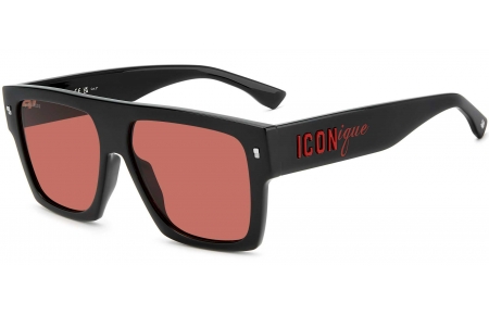 Gafas de Sol - Dsquared2 - ICON 0030/S - OIT (U1) BLACK RED // PINK