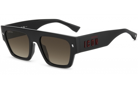 Gafas de Sol - Dsquared2 - ICON 0031/S - OIT (HA) BLACK RED // BROWN GRADIENT