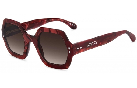 Gafas de Sol - Isabel Marant - IM 0004/N/S - JR9 (HA) MARBLE RED // BROWN GRADIENT