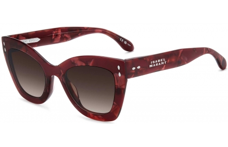 Gafas de Sol - Isabel Marant - IM 0050/G/S - JR9 (HA) MARBLE RED // BROWN GRADIENT