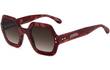Gafas de Sol - Isabel Marant - IM 0004/N/S - JR9 (HA) MARBLE RED // BROWN GRADIENT