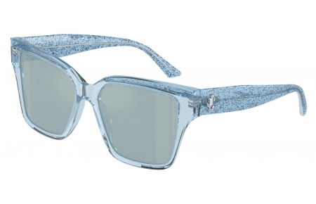 Gafas de Sol - Jimmy Choo - JC5003 - 50387C  TRANSPARENT SKY BLUE GLITTER // LIGHT BLUE MIRROR