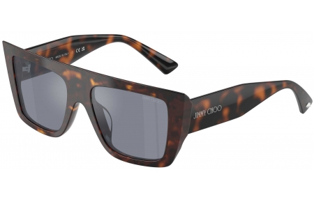 Gafas de Sol - Jimmy Choo - JC5026U - 50021U  HAVANA // LIGHT BLUE MIRROR SILVER INSIDE