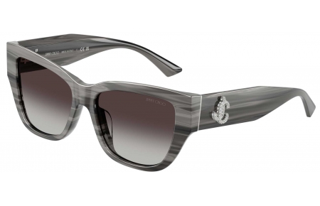 Gafas de Sol - Jimmy Choo - JC5039BU - 50638G  STRIPED BLACK // DARK GREY GRADIENT