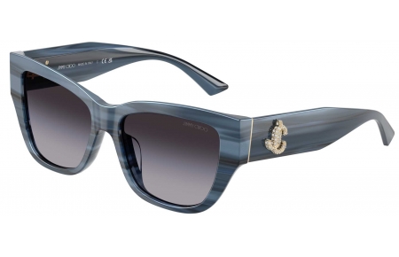 Gafas de Sol - Jimmy Choo - JC5039BU - 50728G  STRIPED NAVY BLUE // DARK GREY GRADIENT