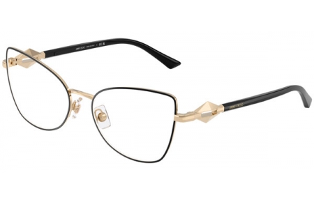 Monturas - Jimmy Choo - JC2012 - 3010  BLACK PALE GOLD