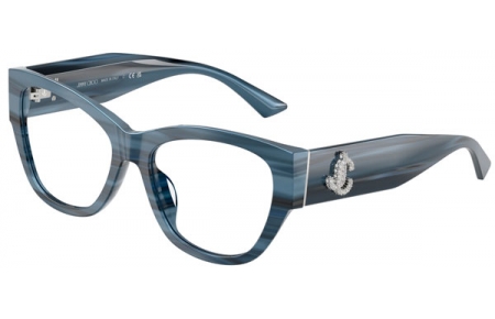 Monturas - Jimmy Choo - JC3033BU - 5072  STRIPED NAVY BLUE
