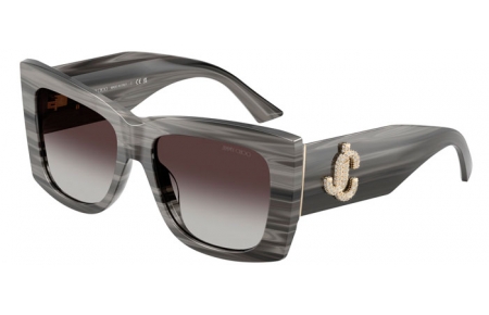 Gafas de Sol - Jimmy Choo - JC5036B - 50638G  STRIPED BLACK // GREY GRADIENT