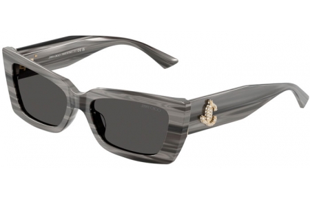 Lunettes de soleil - Jimmy Choo - JC5037BU - 506387  STRIPED BLACK // DARK GREY