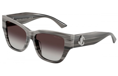 Gafas de Sol - Jimmy Choo - JC5039BU - 50638G  STRIPED BLACK // DARK GREY GRADIENT