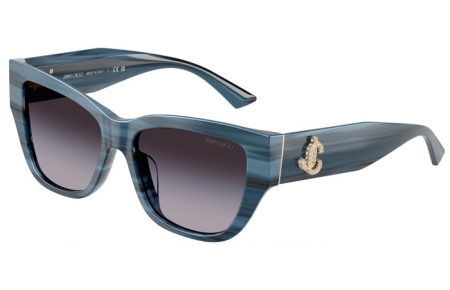 Gafas de Sol - Jimmy Choo - JC5039BU - 50728G  STRIPED NAVY BLUE // DARK GREY GRADIENT