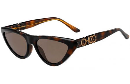 Lunettes de soleil - Jimmy Choo - SPARKS/G/S - 086 (70) DARK HAVANA // BROWN