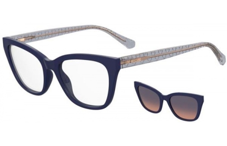 Gafas de Sol - Love Moschino - MOL071/CS - PJP (O9) BLUE // CLEAR + CLIP ON BLUE GRADIENT