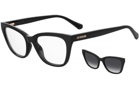 Gafas de Sol - Love Moschino - MOL071/CS - 807 (9O) BLACK  // CLEAR + CLIP ON DARK GREY GRADIENT