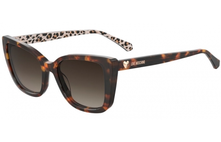 Gafas de Sol - Love Moschino - MOL073/S - H7P (HA) PATTERNED HAVANA // BROWN GRADIENT
