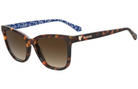 Sunglasses - Love Moschino - MOL078/S - 2VM (HA) HAVANA PATTERNED // BROWN GRADIENT