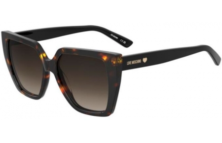 Sunglasses - Love Moschino - MOL088/S - 086 (HA) HAVANA // BROWN GRADIENT