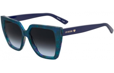 Sunglasses - Love Moschino - MOL088/S - PJP (9O) BLUE // DARK GREY GRADIENT