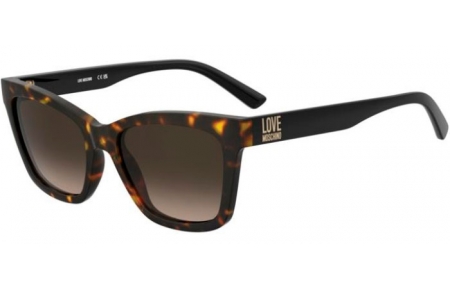 Gafas de Sol - Love Moschino - MOL096/S - 086 (HA) DARK HAVANA // BROWN GRADIENT