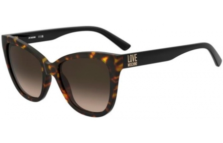 Sunglasses - Love Moschino - MOL097/S - 086 (HA) DARK HAVANA // BROWN GRADIENT