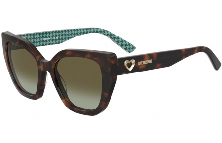 Gafas de Sol - Love Moschino - MOL098/S - 2VM (BC) HAVANA PATTERNED // BROWN GRADIENT GREEN