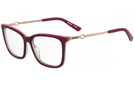 Lunettes de vue - Love Moschino - MOL665 - 9KF BURGUNDY MULTICOLOR
