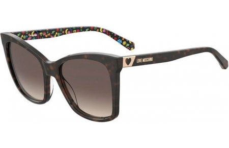 Sunglasses - Love Moschino - MOL034/S - 086 (HA) BLACK // BROWN GRADIENT