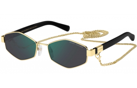 Gafas de Sol - Marc Jacobs - MARC 496/S - PEF (MT) GOLD GREEN // GREEN MIRROR