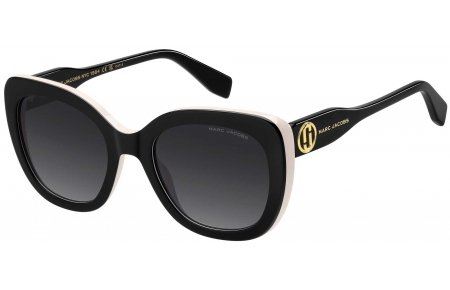 Gafas de Sol - Marc Jacobs - MARC 852/S - 80S (9O) BLACK WHITE // DARK GREY GRADIENT