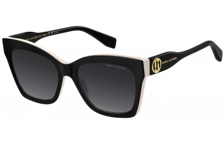 Gafas de Sol - Marc Jacobs - MARC 853/S - 80S (9O) BLACK WHITE // DARK GREY GRADIENT