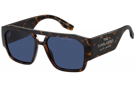 Gafas de Sol - Marc Jacobs - MARC 860/S - 086 (KU) DARK HAVANA // BLUE GREY