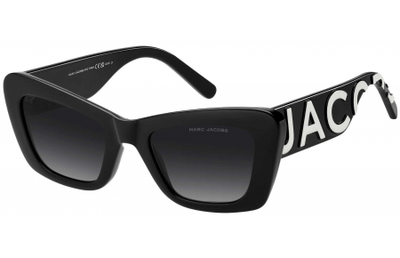 Gafas de Sol - Marc Jacobs - MARC 864/S - 80S (9O) BLACK WHITE // DARK GREY GRADIENT