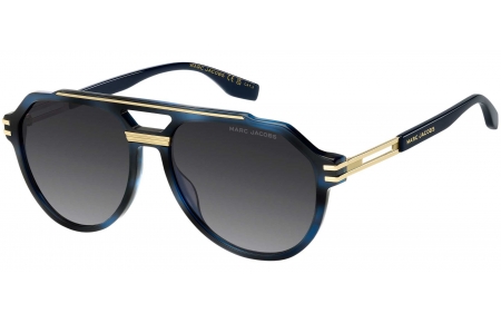 Gafas de Sol - Marc Jacobs - MARC 876/S - 38I (9O) BLUE HORN // DARK GREY GRADIENT