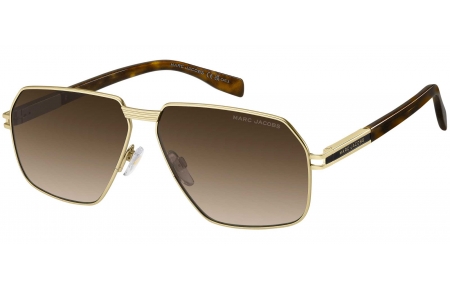 Gafas de Sol - Marc Jacobs - MARC 906/S - 8SO (HA) MATTE GOLD HAVANA // BROWN GRADIENT