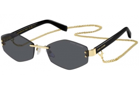 Gafas de Sol - Marc Jacobs - MARC 496/S AIR - RHL (IR) GOLD BLACK // GREY